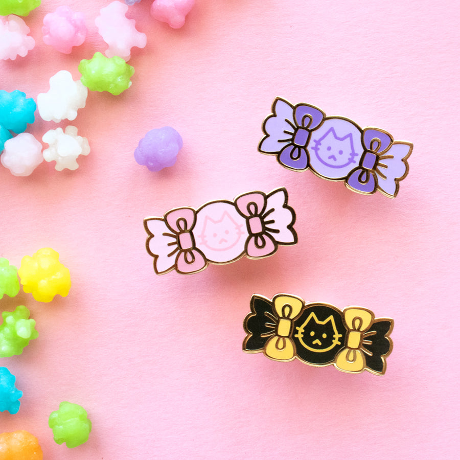 Cat Candy Enamel Mini Pin Set