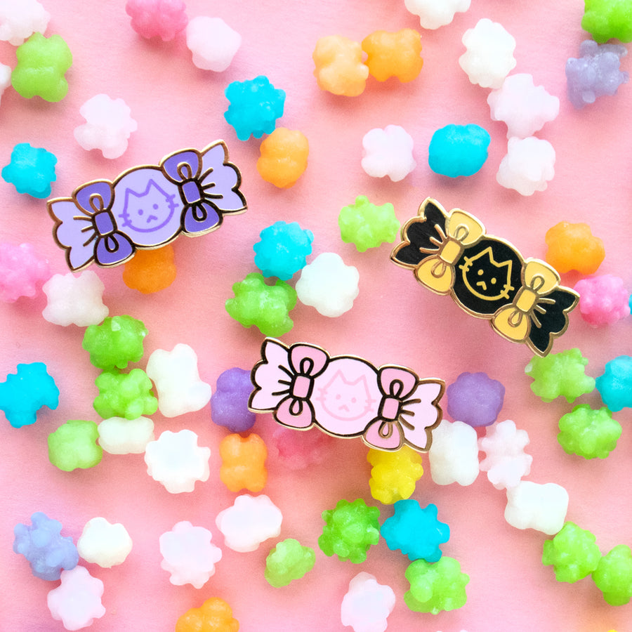 Cat Candy Enamel Mini Pin Set