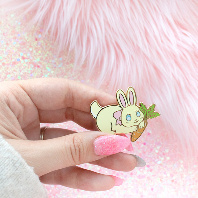 Garden Bunny Enamel Pin