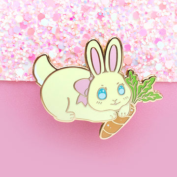 Garden Bunny Enamel Pin
