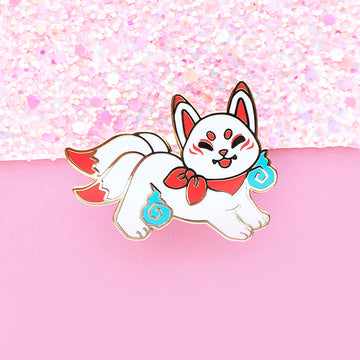 Kitsune Familiar Enamel Pin