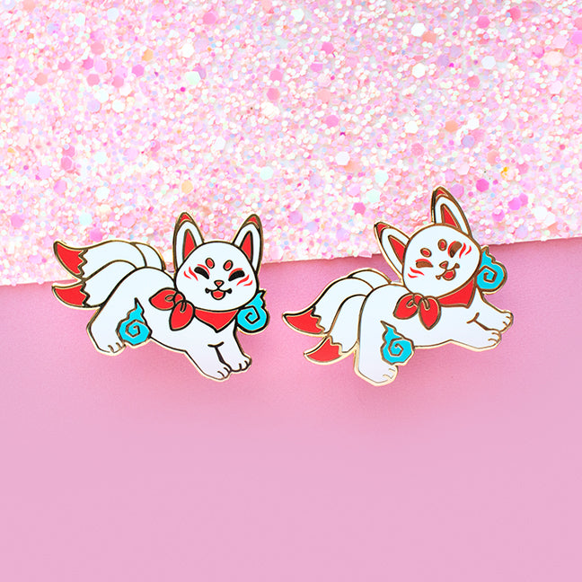 Kitsune Familiar Enamel Pin