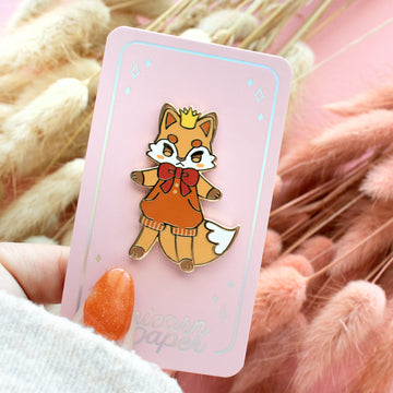 Fox Prince Enamel Pin