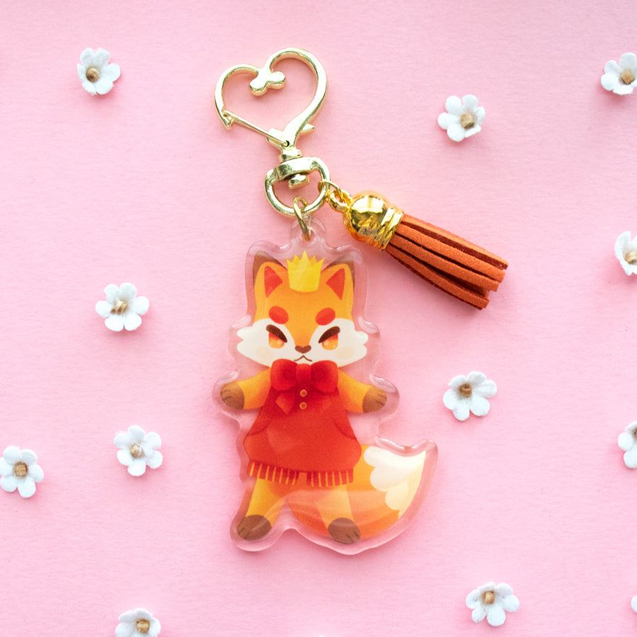 Fox Prince Acrylic Keychain