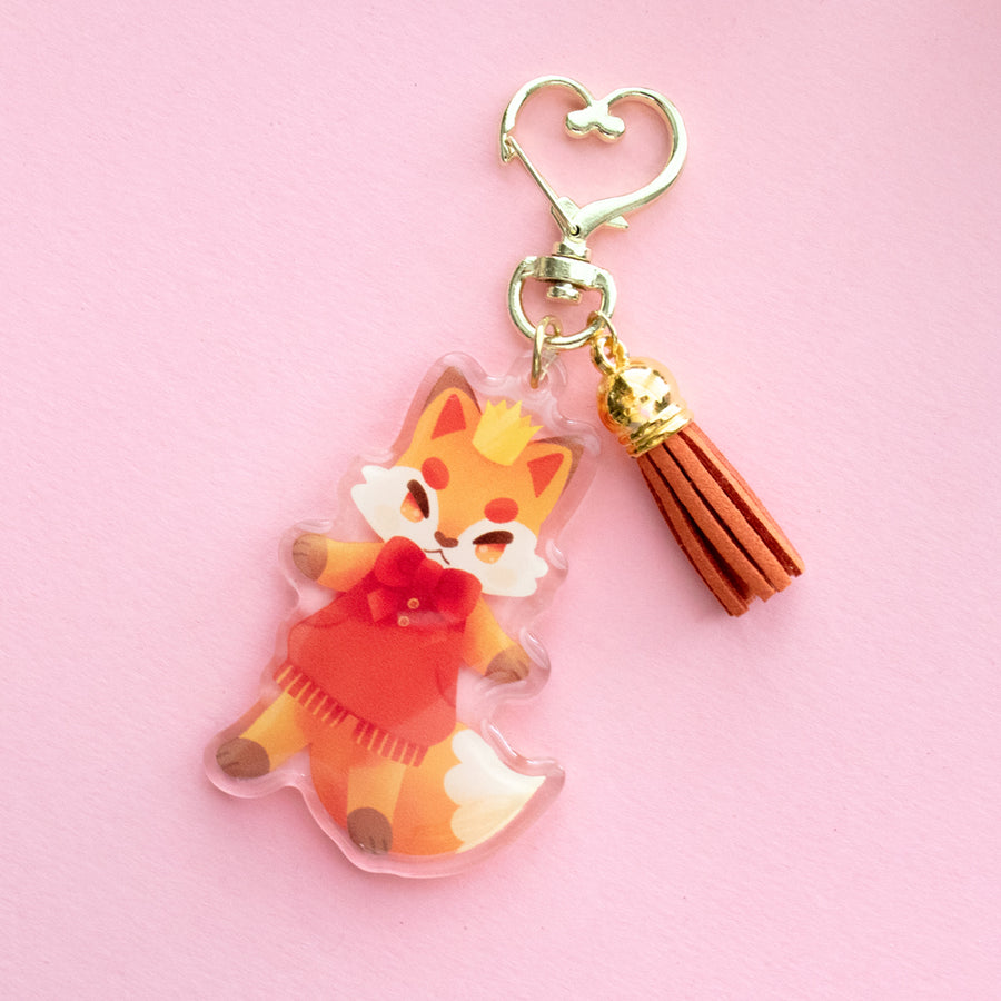 Fox Prince Acrylic Keychain
