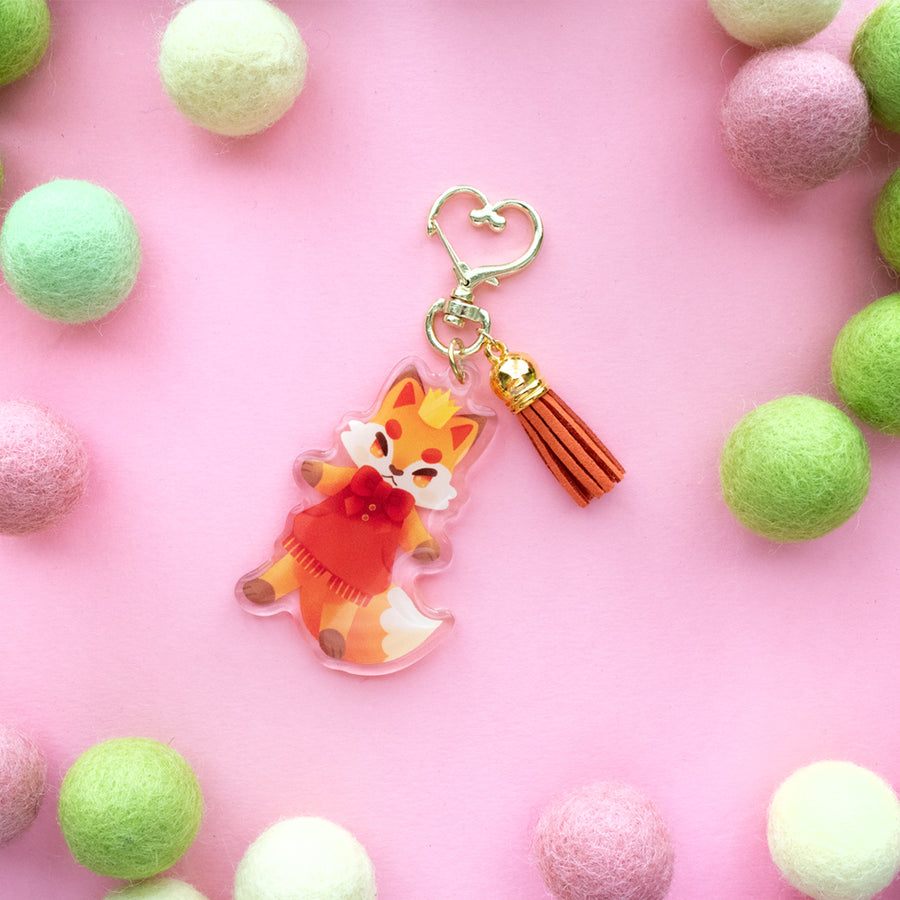 Fox Prince Acrylic Keychain