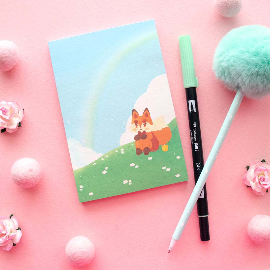 Fox Prince Sunny Day Notepad