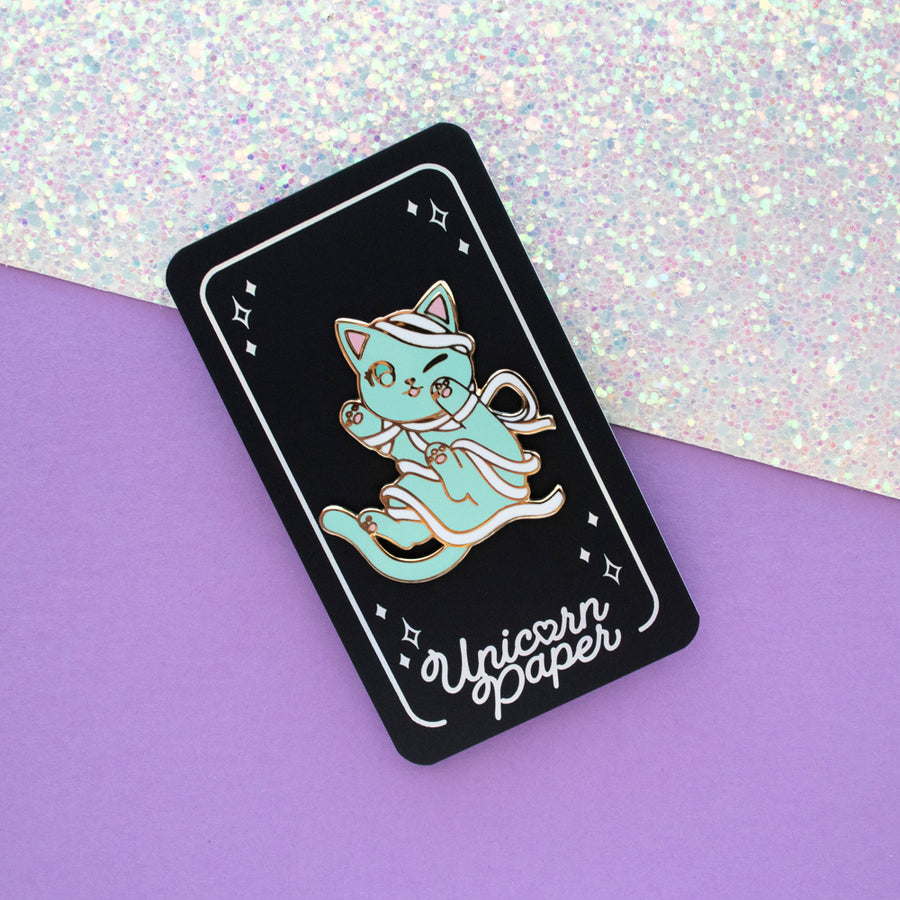 Ghosty Paws Enamel Pin