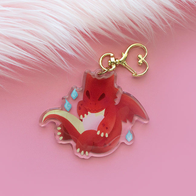 Dragon's Heart Keychain