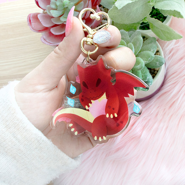 Dragon's Heart Keychain