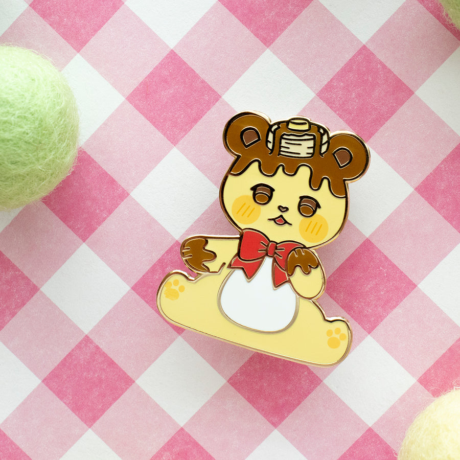 Pancake Bear Enamel Pin