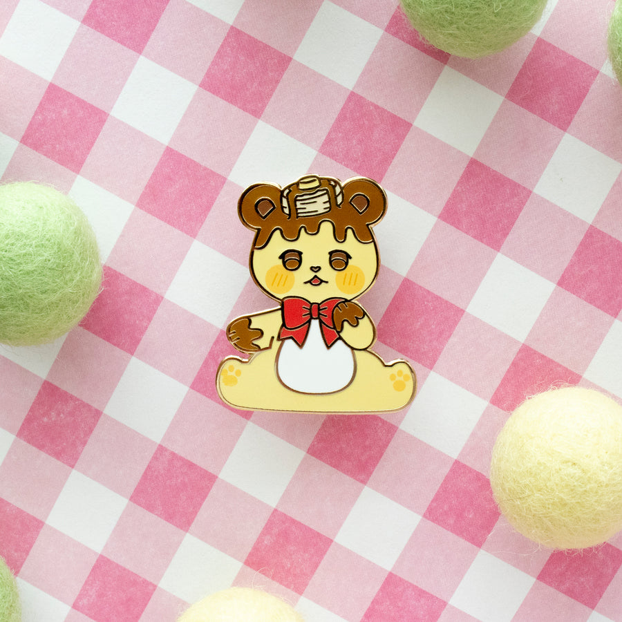 Pancake Bear Enamel Pin