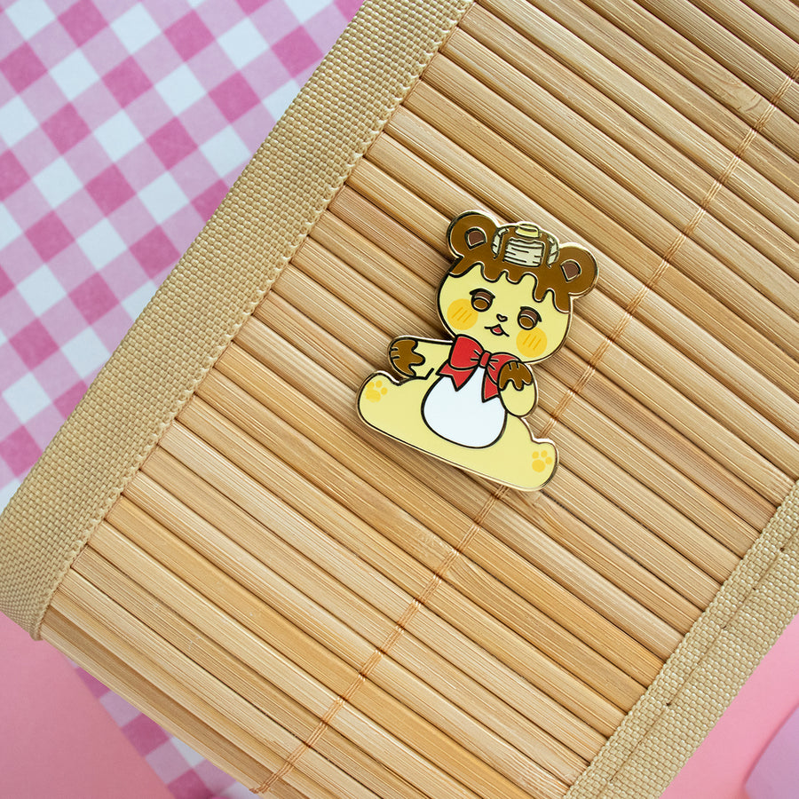 Pancake Bear Enamel Pin