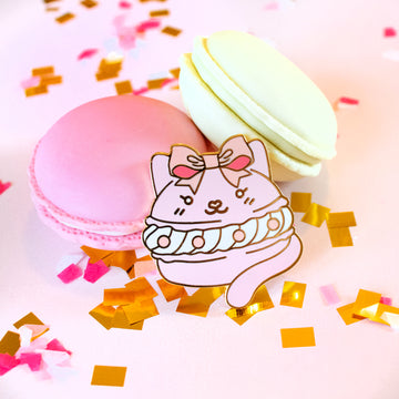 Cat Macaron Enamel Pin