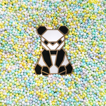 Origami Panda Enamel Pin