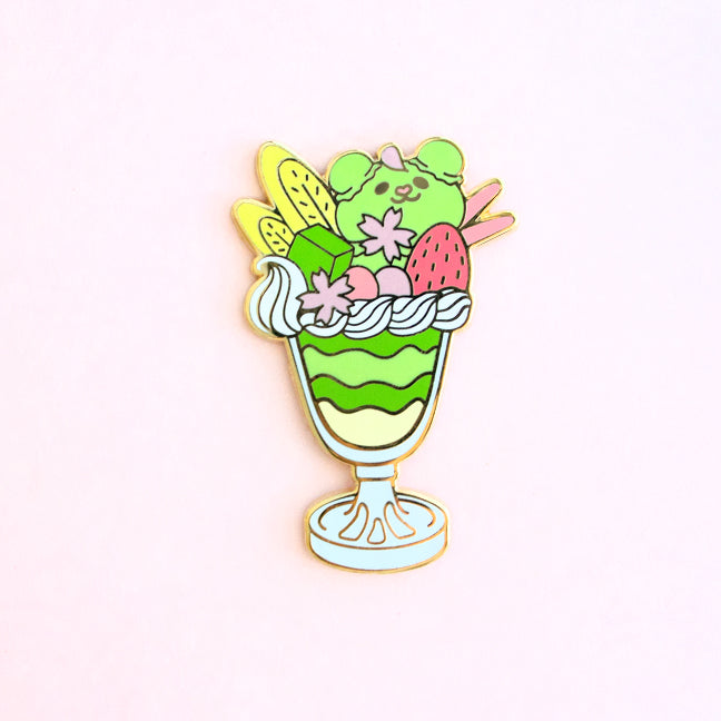 Puppy-Bear Parfait Enamel Pin