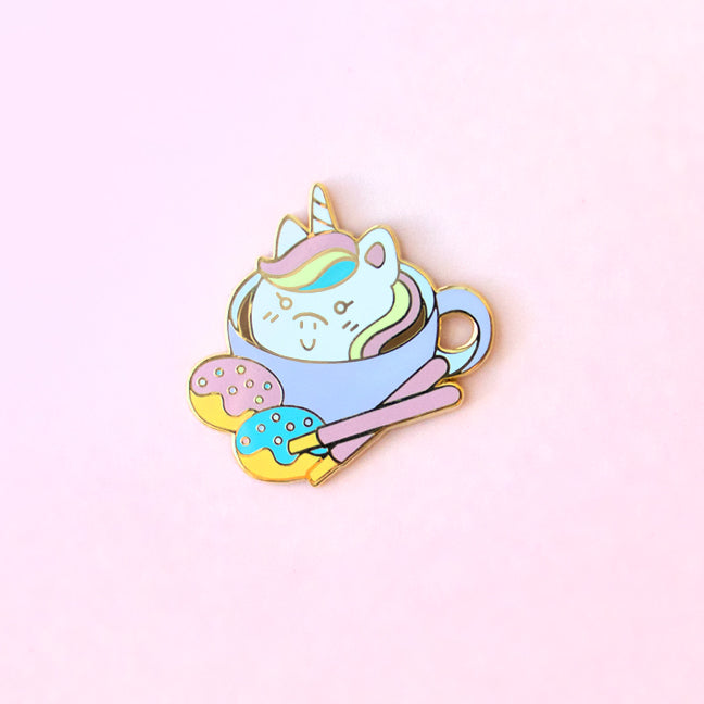 Unicorn Latte Enamel Pin